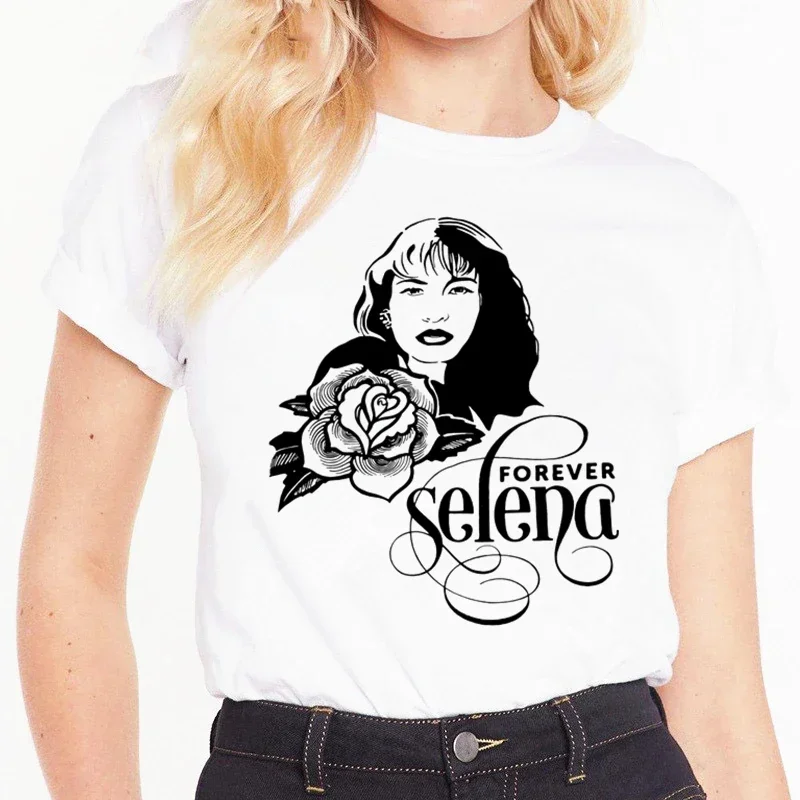 Selena Quintanilla print t-shirt New Summer Ulzzang Grunge tees casual women tops