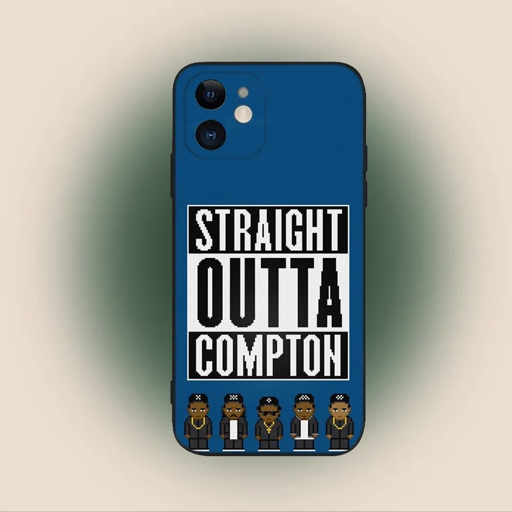 NWA Rap N-Niggaz Wit Attitudes Phone Case For iPhone 15,14,13,12,11,Plus,Pro Max,XS,X,XR,SE,Mini,8,7 Soft Silicone Black Cover