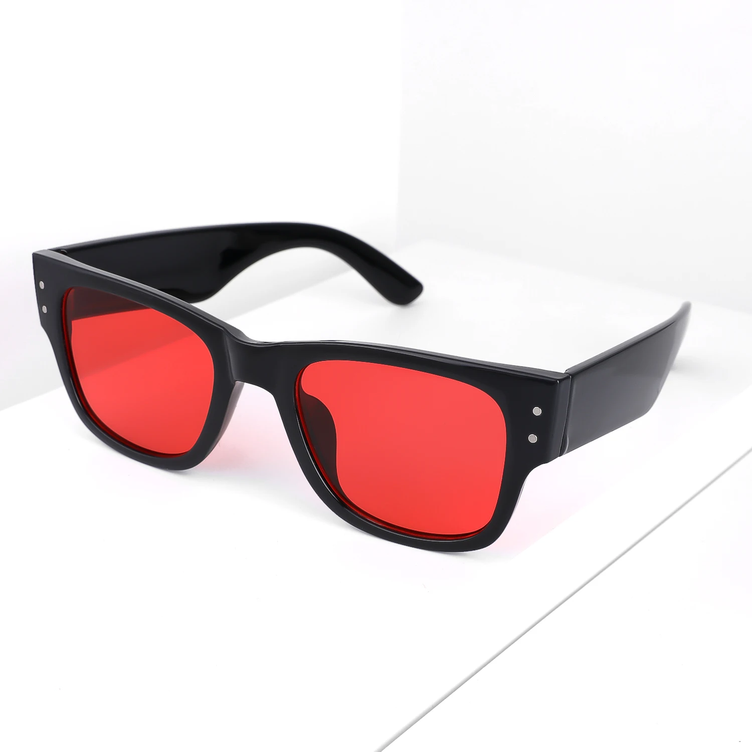 Luxus Rechteck Sonnenbrille Frauen Marke Designer PC Rahmen Gradienten Objektiv Klassische Niet Shades Weiblich Männlich Mode Brillen UV400 – Detail 2