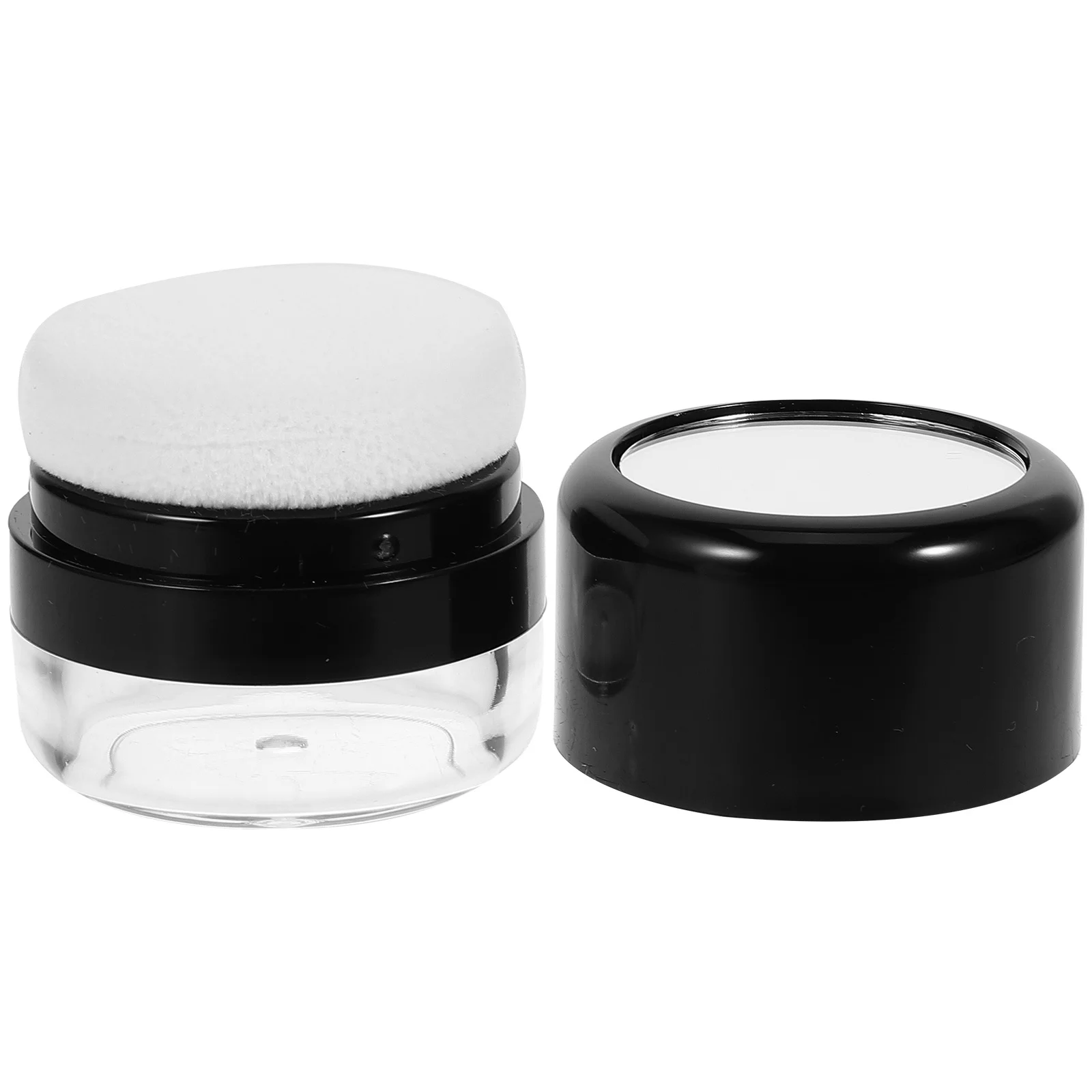 Powder Box Mini Plastic Containers With Lids Empty Travel Jars For Makeup Loose Powder Talc Sample Storage