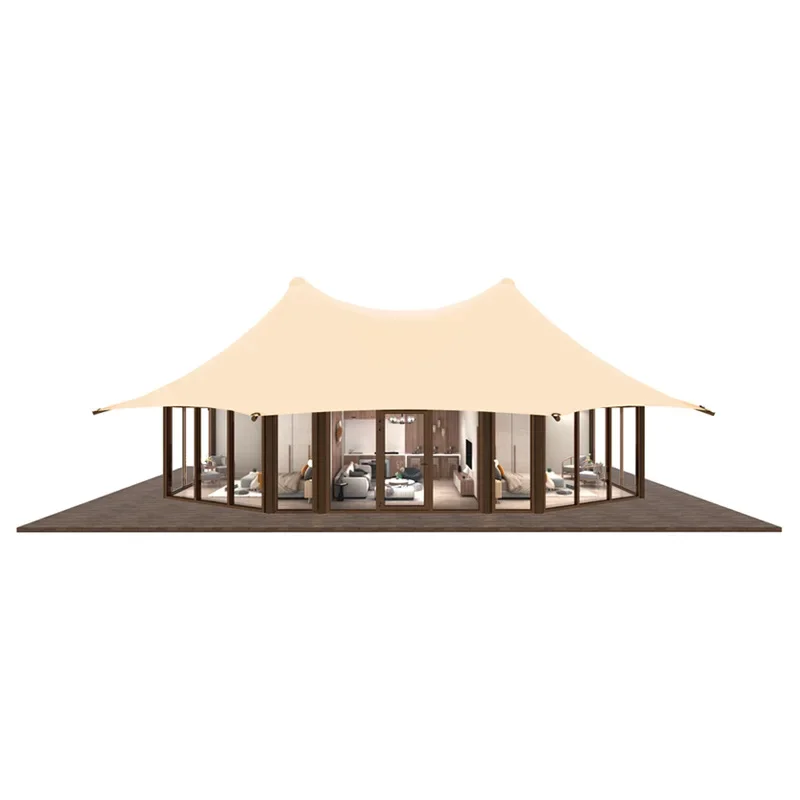 

Resort natural luxury membrane structure wild luxury hotel tent building camping accommodation villa tent one room and one