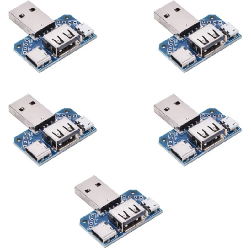 USB Head Switchboard Male Connector to Type-c Micro USB Female 2.54-4P transfer test board USB adapter plate XY-USB4