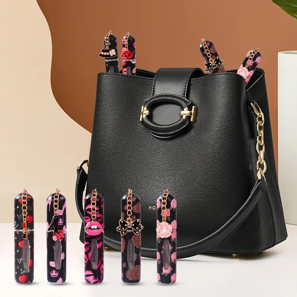 

New 5ml Mini Perfume Bottle Refillable Portable Spray Rotating Bottle Storage Sprayer Empty Empty Cosmetic Containers