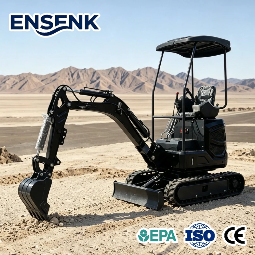 Yanmar Engine Mini Excavator 1.7Ton Multifunctional With Trencher For Construction Home Hoflader Escavatore Digger Tools Sale
