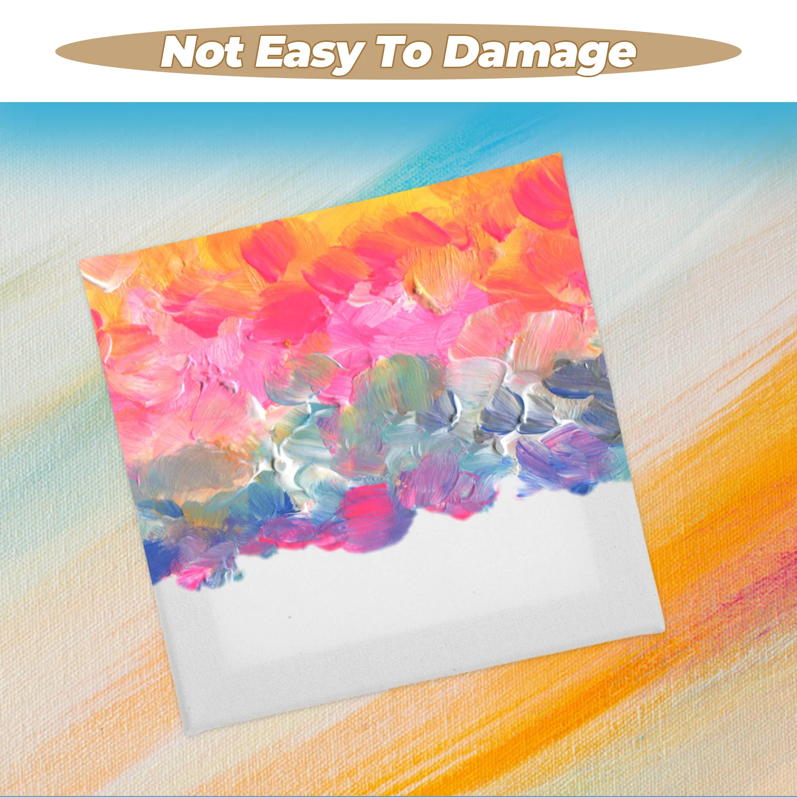 

4 Pcs Artboard Blank Painting Artist Drawing Pad Canvases for Supplies Square Panel