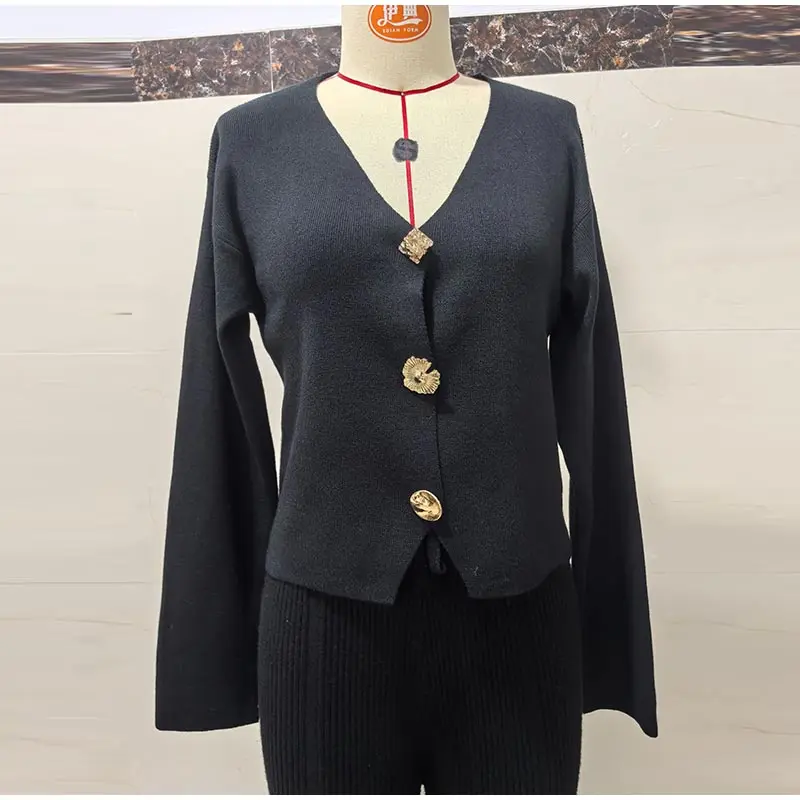 Knitted Jacquard Female Cardigan Sweater Zipper Loose Lapel Pocket Fashion Lady Sweaters 2026 Spring Street Long Sleeve Coat Top 45 S3639daca89914f93bfaa449af9d42794t