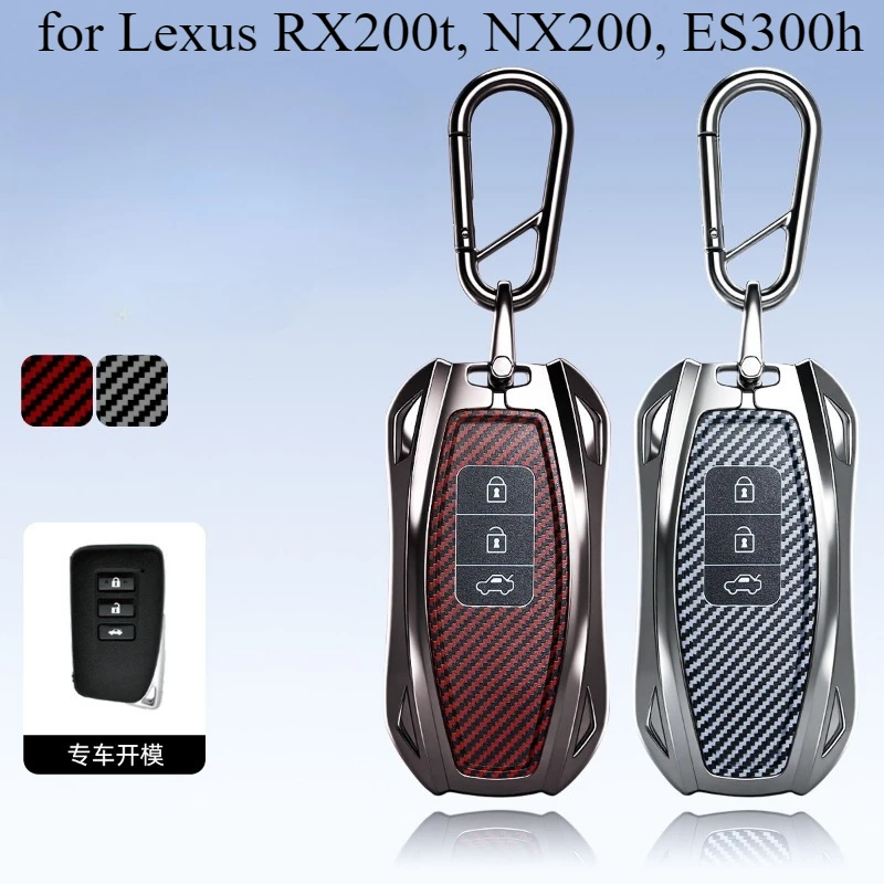 Zinc Alloy Key Fob Cover for Lexus RX200t, NX200, ES300h - Luxury Metal Protective Case & Keychain