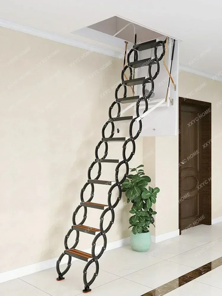 LHousehold Retractable Staircase Electric Invisible Elevator Villa Apartment Multi-Functional Telescopic Ladder