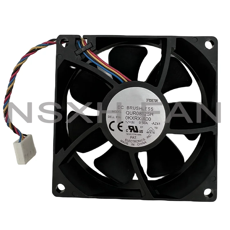 Electronics QUR0812SH H9MTC-A00 12V 0.50A 80x80x25m 4-Wire Server Cooling Fan