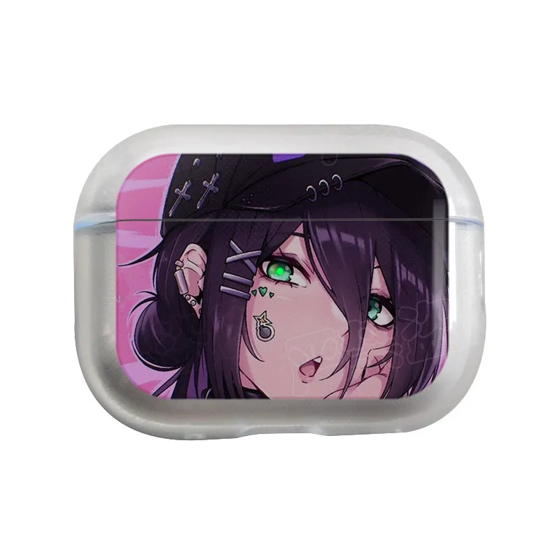 Cool M-Makima Chainsaw Man  Earphone Case For Apple AirPods 4 3rd 2 Pro3 Transparent Cover For Airpod 1 3 Protective Box Shell view 5