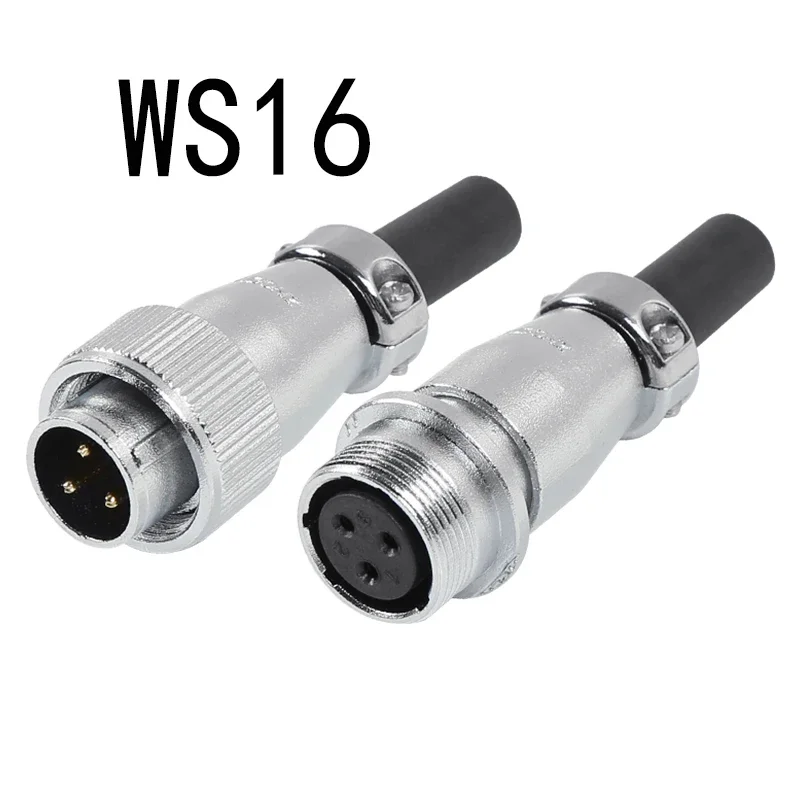 1 Set of Aviation Plug-in Socket WS16-2-3-4-5-7-9-10 Core TQ/Zq Cable Docking Type Connector  Accessories Wire