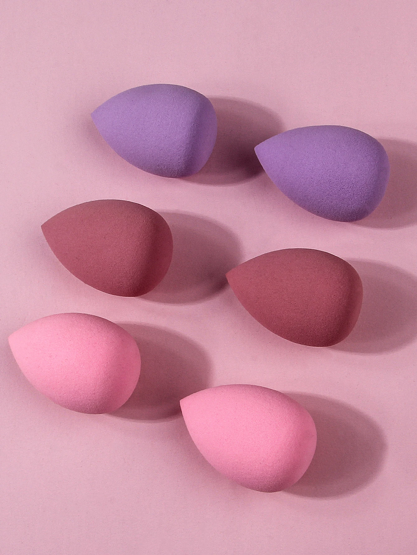6PCS Best-selling large-sized makeup sponge egg set, Q, elastic, delicate and multi-functional facial makeup tool for beginners