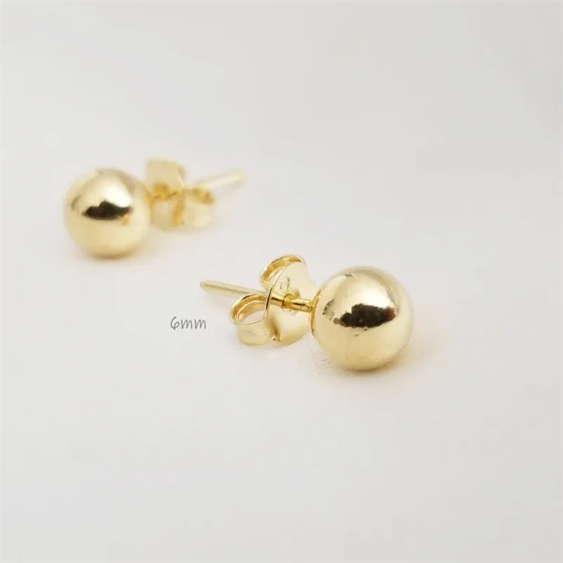 14K Gold Filled Tiny Ball Studs Earrings Dainty Earrings Vintage Earrings For Women Simple CZ Studs Waterproof Jewelry