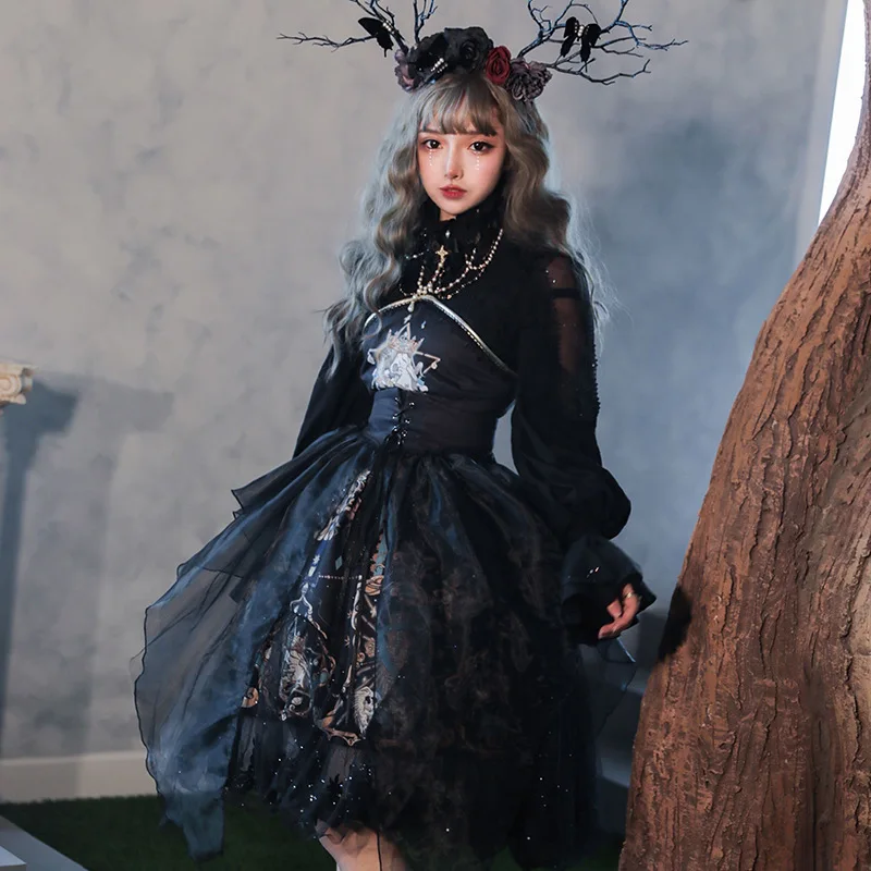 New Dark lolita Original God Redemption JSK Lolita dress