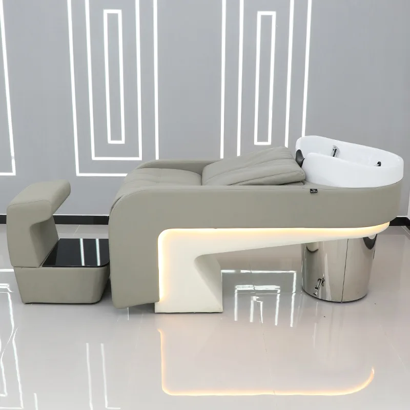 Half-lying shampoo bed Hair salon special flush bed Light barber shop Japanese shampoo bed