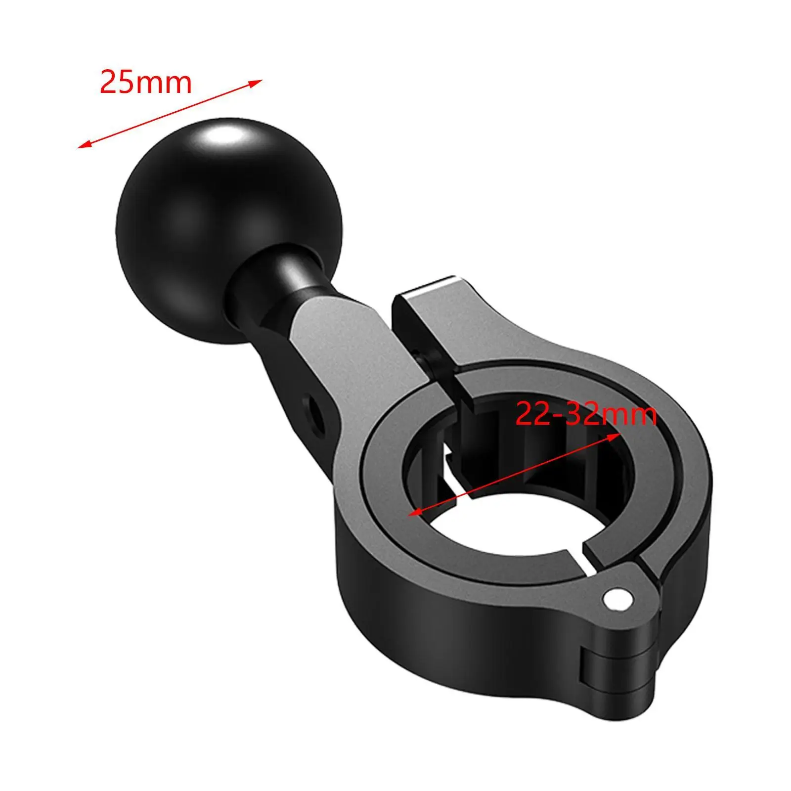 Motorcycle Adapter with Handlebar Clamp for 22mm And 32mm Bars