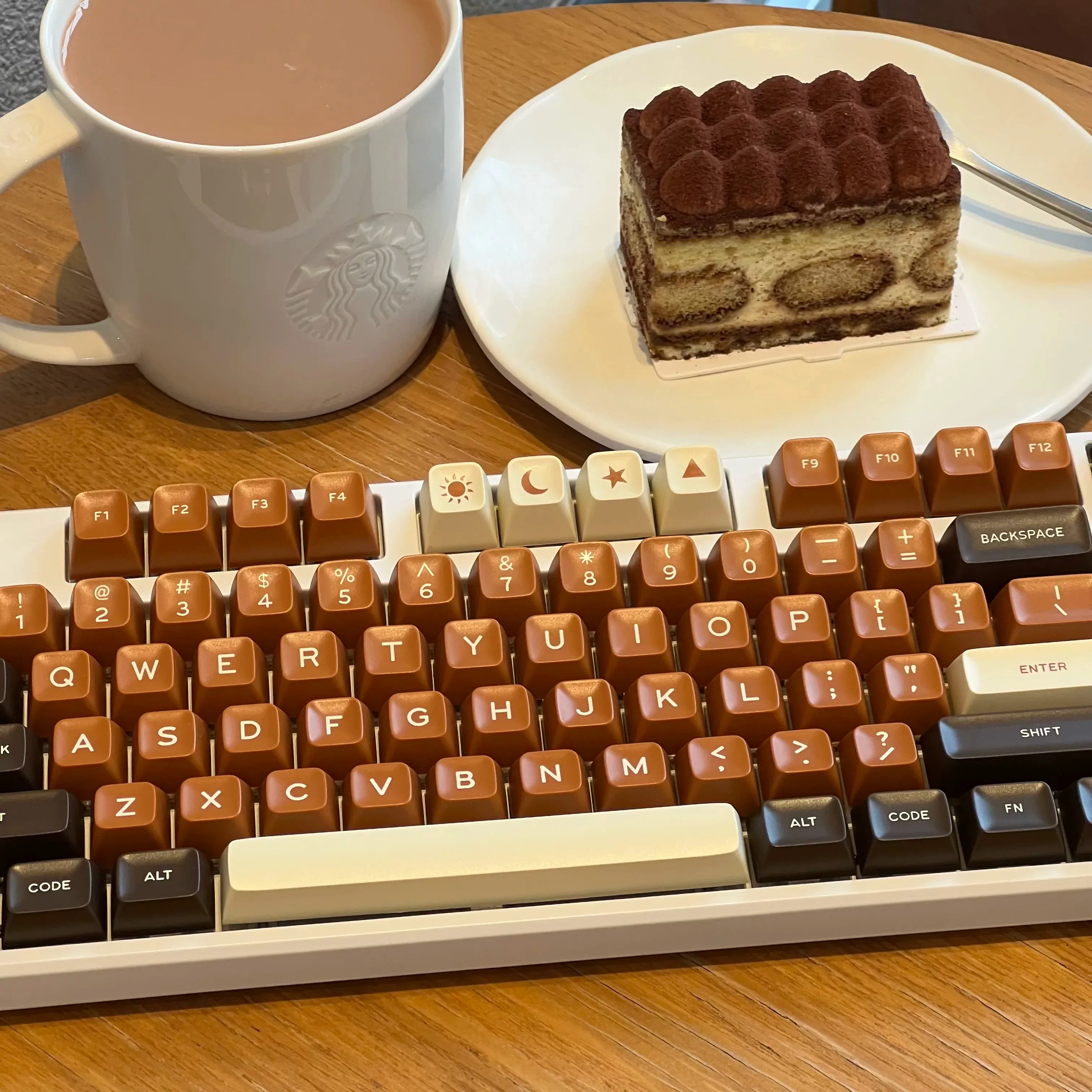 173 keys SA keycaps Rich coffee keycaps ABS Double Shot Keycap For Cherry MX switch Mechanical Gaming keyboard 84/96/104