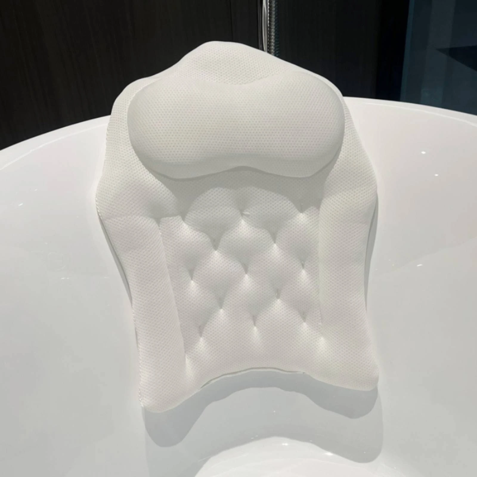 Bathtub Cushion Pillow Textured Bathtub Cushion Headrest Bath Tub Headrest Ergonomic Design Head and Neck Support Pillow