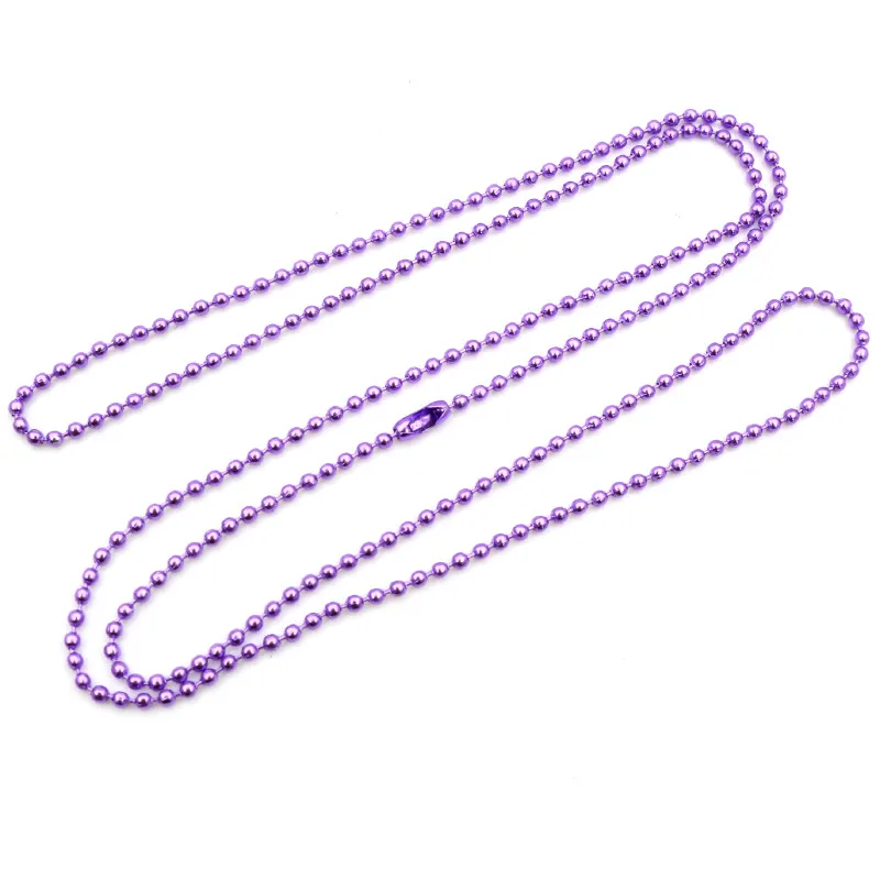 5pcs Plated Ball Beads Chain Necklace Bead Connector