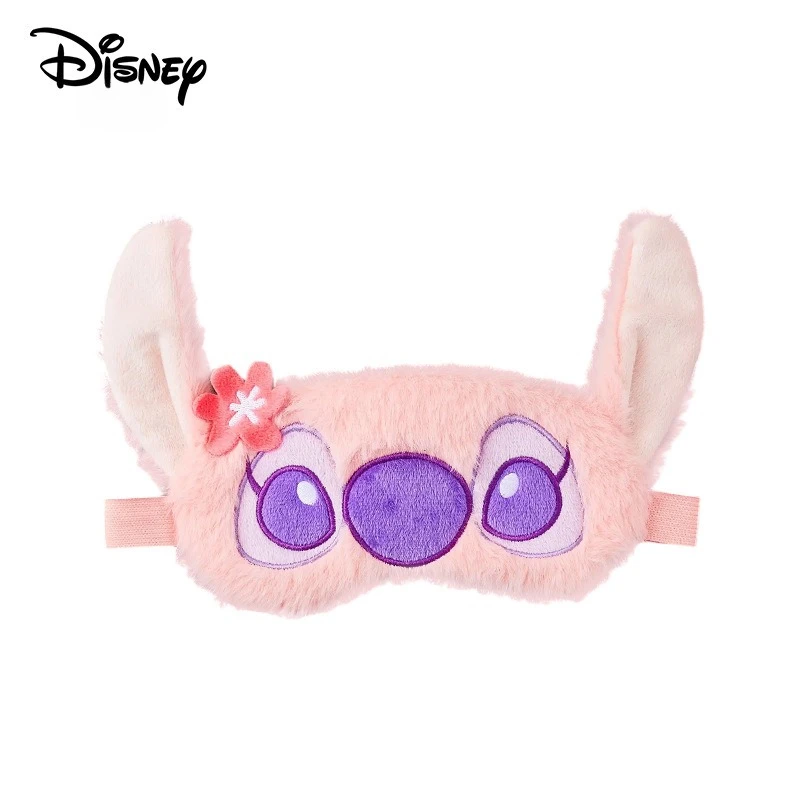 디즈니 스티치 아이 마스크 점심 잠자는 만화 귀여운 소녀 플러시 아이 마스크
