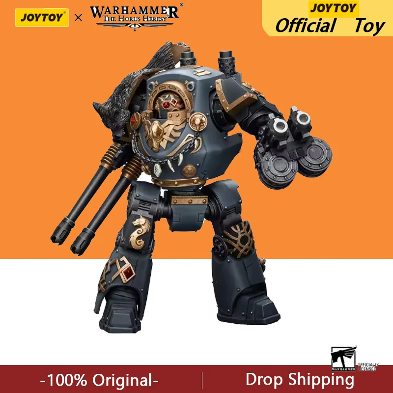

[IN STOCK] JOYTOY Warhammer 40K 1/18 Action Figures Space Wolves Contemptor Dreadnought with Gravis Bolt Cannon Model Gift