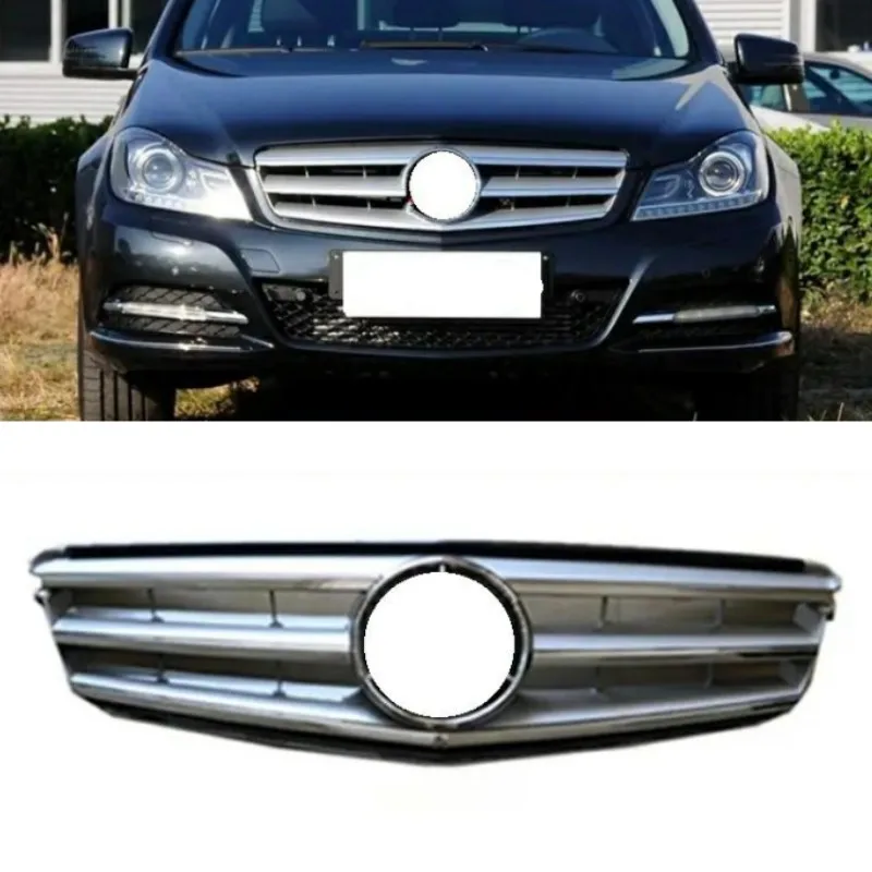 Car Front Bumper Grille For Mercedes Benz C-W204 C180 C220 C200 C260 C300 2008-2013