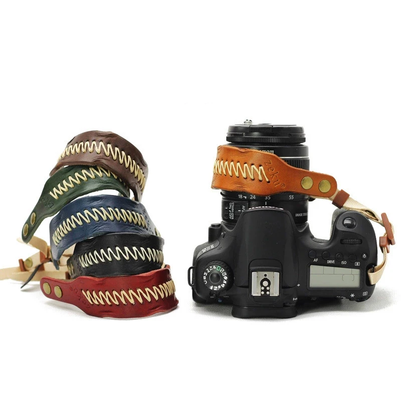 

Vintage Genuine Leather Wrist Strap for Canon Nikon Sony Fujifilm Pentax Samsung SLR Camera Photography Accessories