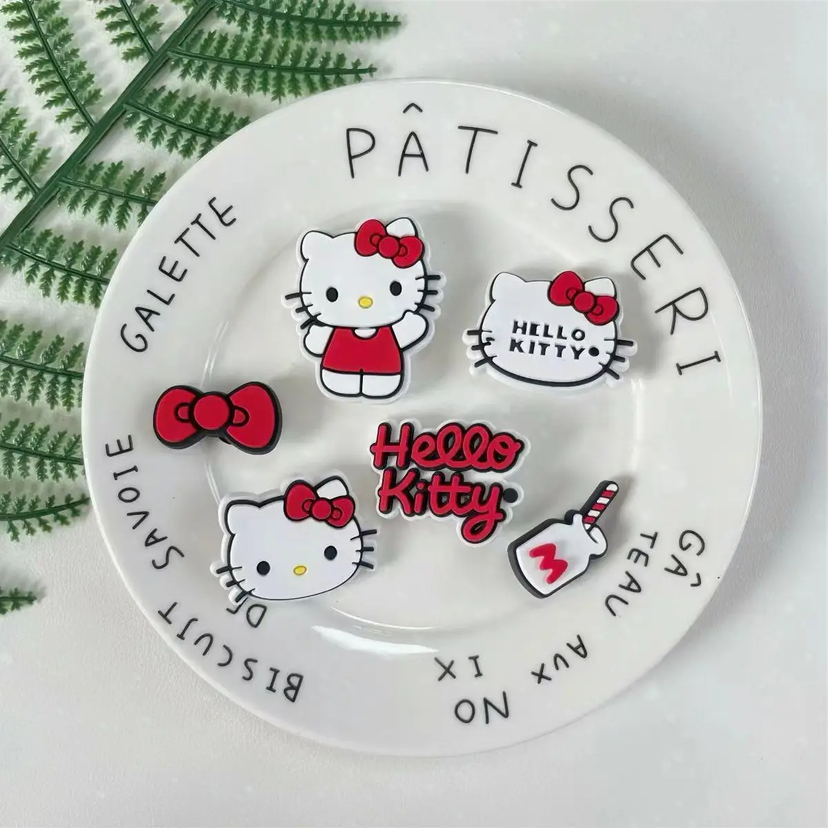 Mesuca Brand Shoe Charms PVC Kawaii KT Cat Shoe Decorations for Girls Waterproof Shoe Perfect for Gifts and Party Favors