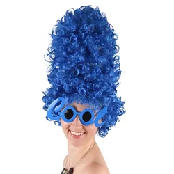 Simpson Family Cartoon Cosplay Cute Wig Synthetic Wigs Natural Hair Wig Blue Beehive Wig Blue Costume Wig