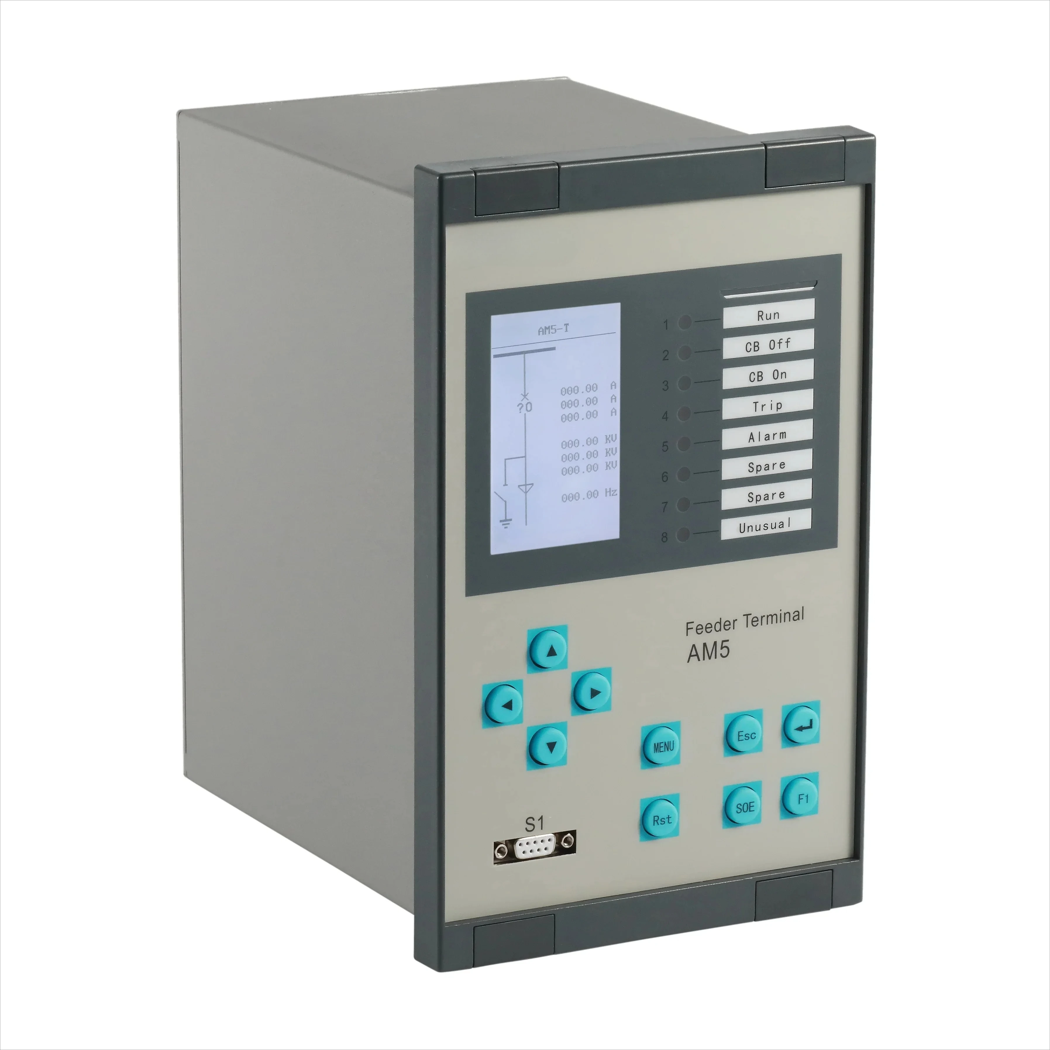 AM5  medium-voltage protection relay with overcurrent IDMT earth fault overload RS485
