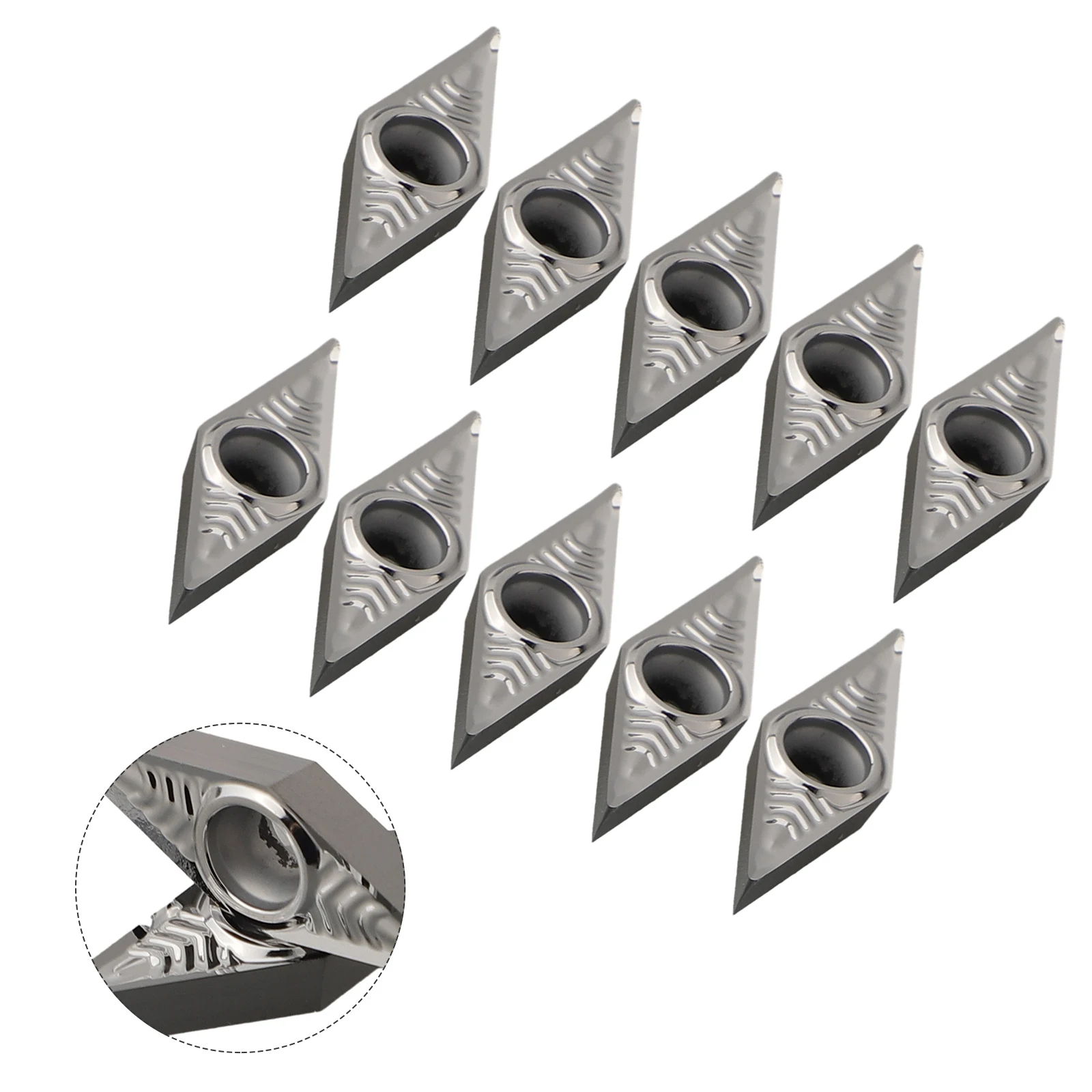 VCGT160404-AK H01 Carbide Inserts For Aluminum CNC Machining VCGT331-AK Indexable Turning Tool Holder Accessories 10pcs