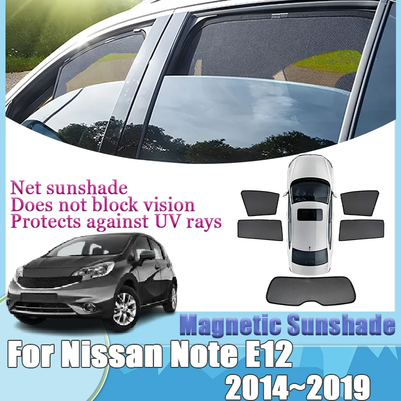 

For Nissan Note E12 Versa 2014-2019 Protection Shield Windows Magnetic Car Sunshades Windshield Heat Insulation Auto Accessories