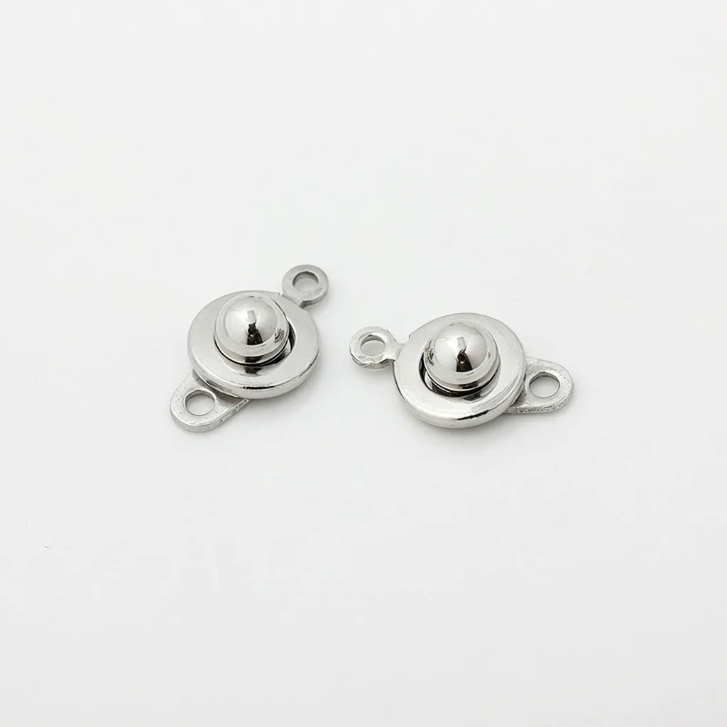 Titanium Steel Clasp High Quality Round Clasp Necklace Clasp Sturdy For Diy Jewelry Making Bracelets Necklaces