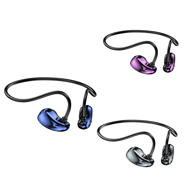 TWS Wireless Bluetooth 5.3 Headphone With Mic Air Conduction Sports Hanging Ear Outdoor Noise Canceling Headset