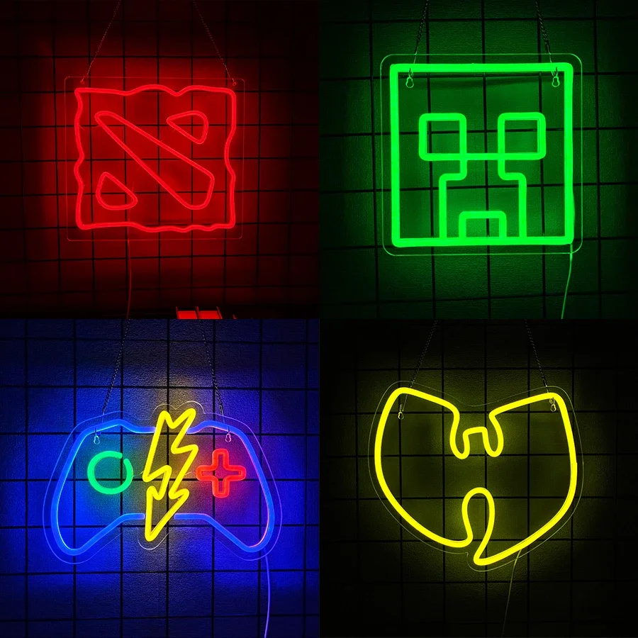 Accessories for Home Decor Room Decoration Series Led Neon Sign for Business Wall Bedroom Game Party Man Light Gifts Teens Up