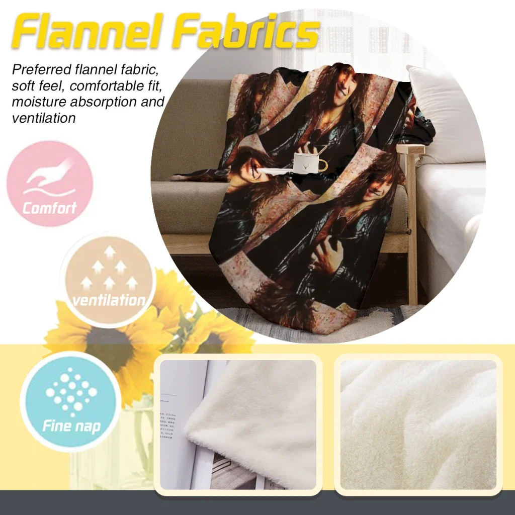 Bons Jovis Rock Band On Tour 2023 Summer Blanket Thin Blanket Comforter Flannel Soft throw Blankets Warm Home and decoration