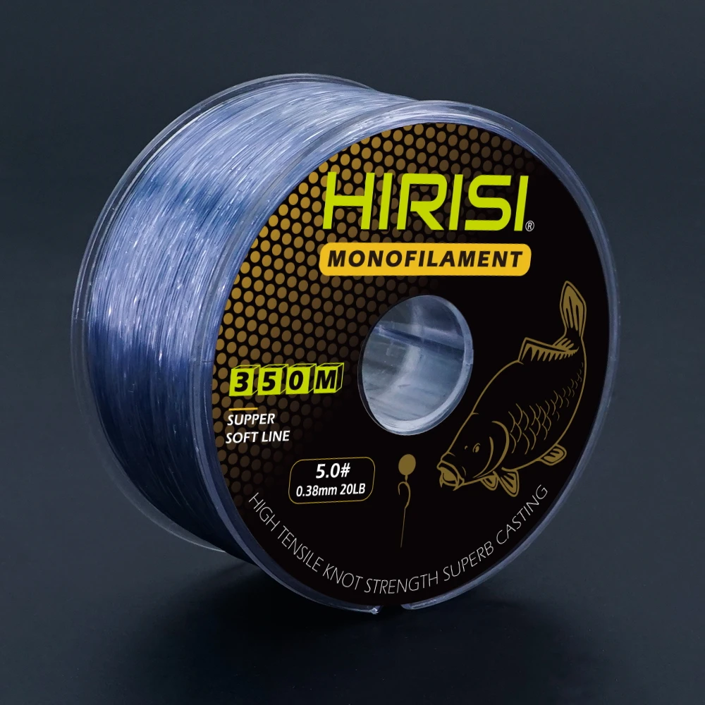 Hirisi 350m Super mocna żyłka wędkarska 12LB-20LB Japonia Monofilament Nylon Żyłka karpiowa Akcesoria wędkarskie — zdjęcie 6