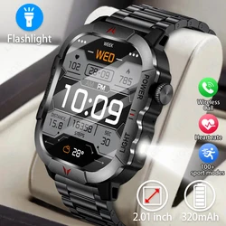 New X31 Watch Military Smart Watch Men IP68 Outdoor Sports Fitness Tracker Health Monitor 2.01”HD Men Smartwatch For Android ios