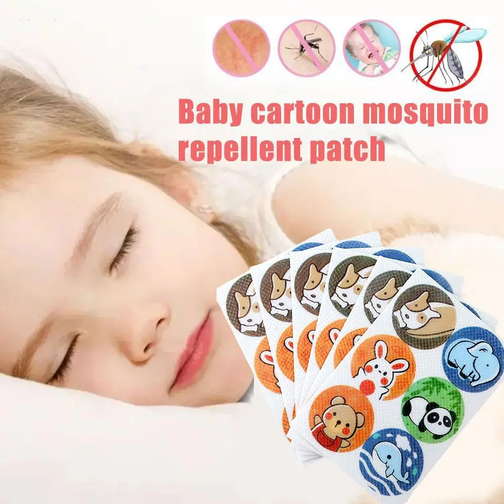 36Pcs One Bag, Plant Formula Summer Cartoon Anti-mosquito Sticker, Suitable For Pregnant Women, Babies And Children