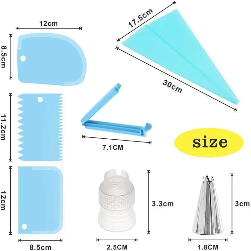 1set Piping heads, spouts, pastry cakes, cupcakes, decorating baking tools