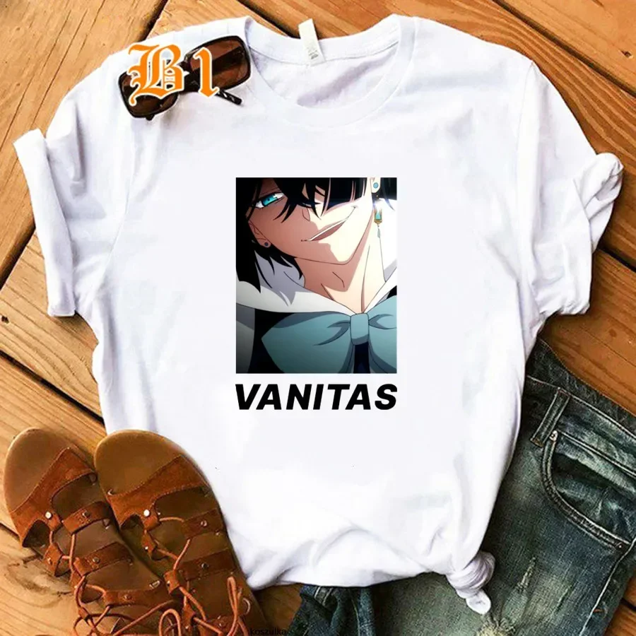 Japanese Anime The Case Study of Vanitas Women Clothes Print Tops Loose Unisex Round Neck Tshirt Aesthetic Graphic Tee Shirts