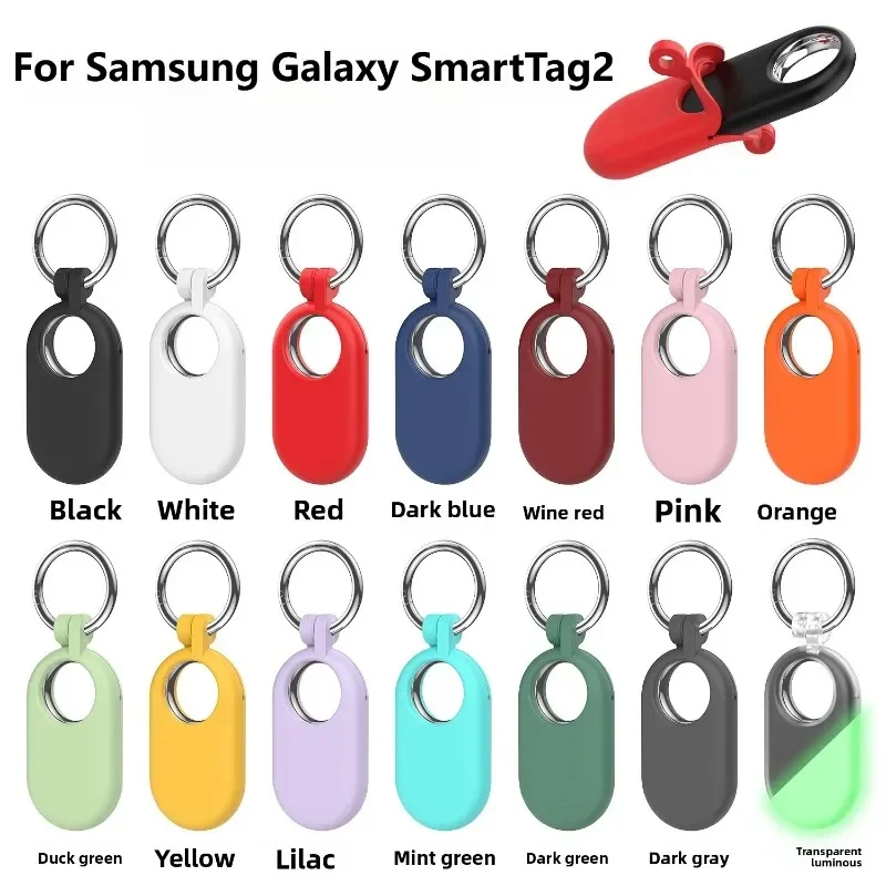 

For Samsung Galaxy SmartTag2 Locator，Portable Anti-Loss Protective Case，Slim Shell Perfectly Fits Tracker Device