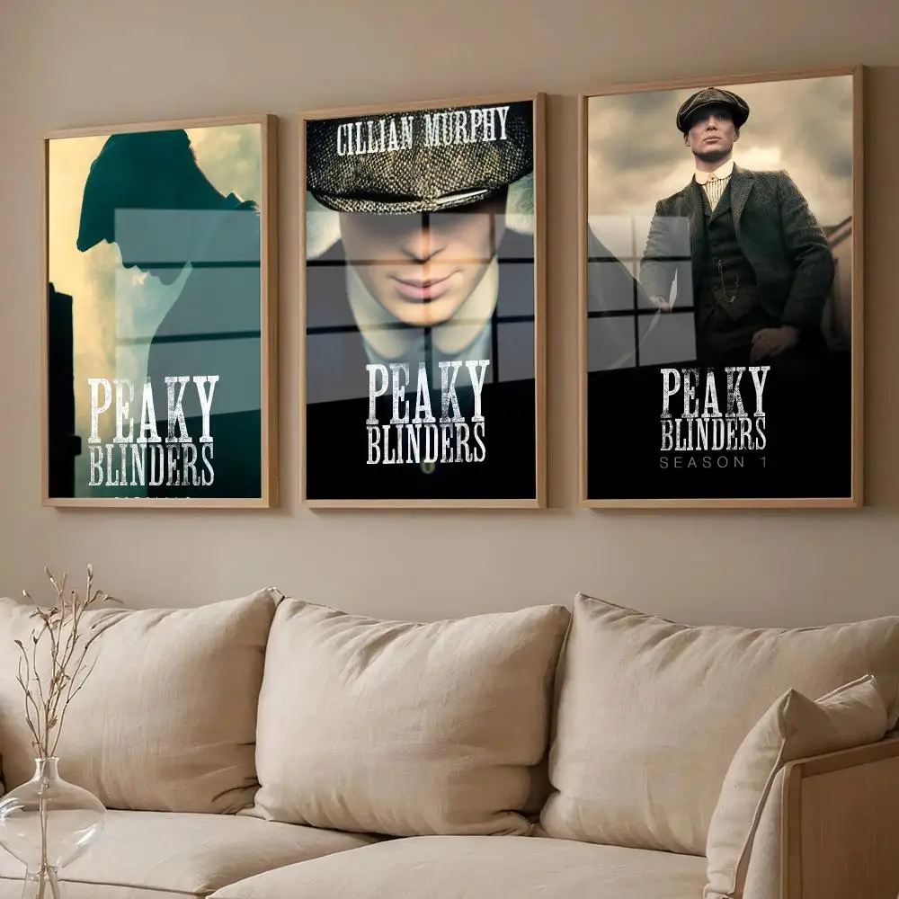 Classic TV Peaky Blinders-S Poster For Room Wall Art Decor Waterproof Stickers For Home Bar Bedroom Decoration