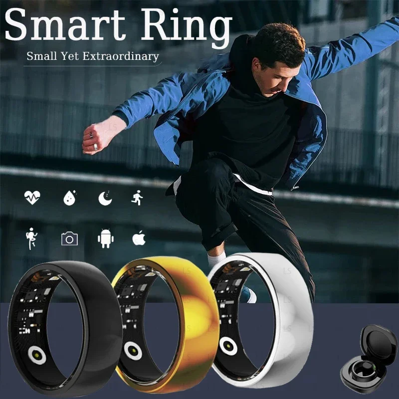 

New Health Life Smart Ring Men Woman Blood Oxygen Heart Rate Blood Pressure Sleep Monitor Sport Intelligent Ring for Android IOS