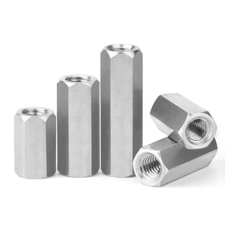 

2/5/10pcs 304 SS Hex Standoff Spacers (M2-M12) – Long Rod Coupling Nut Bolts for Industrial/Mechanical Use