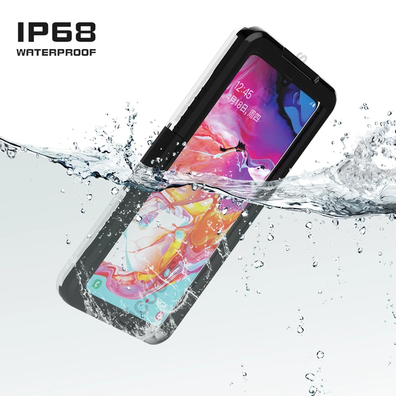 Case for Vivo X90 X80 X70 X60 X50 Pro Plus Waterproof Swim Sport Clear PC Shockproof Full Protective Cover Shell with Lanyard