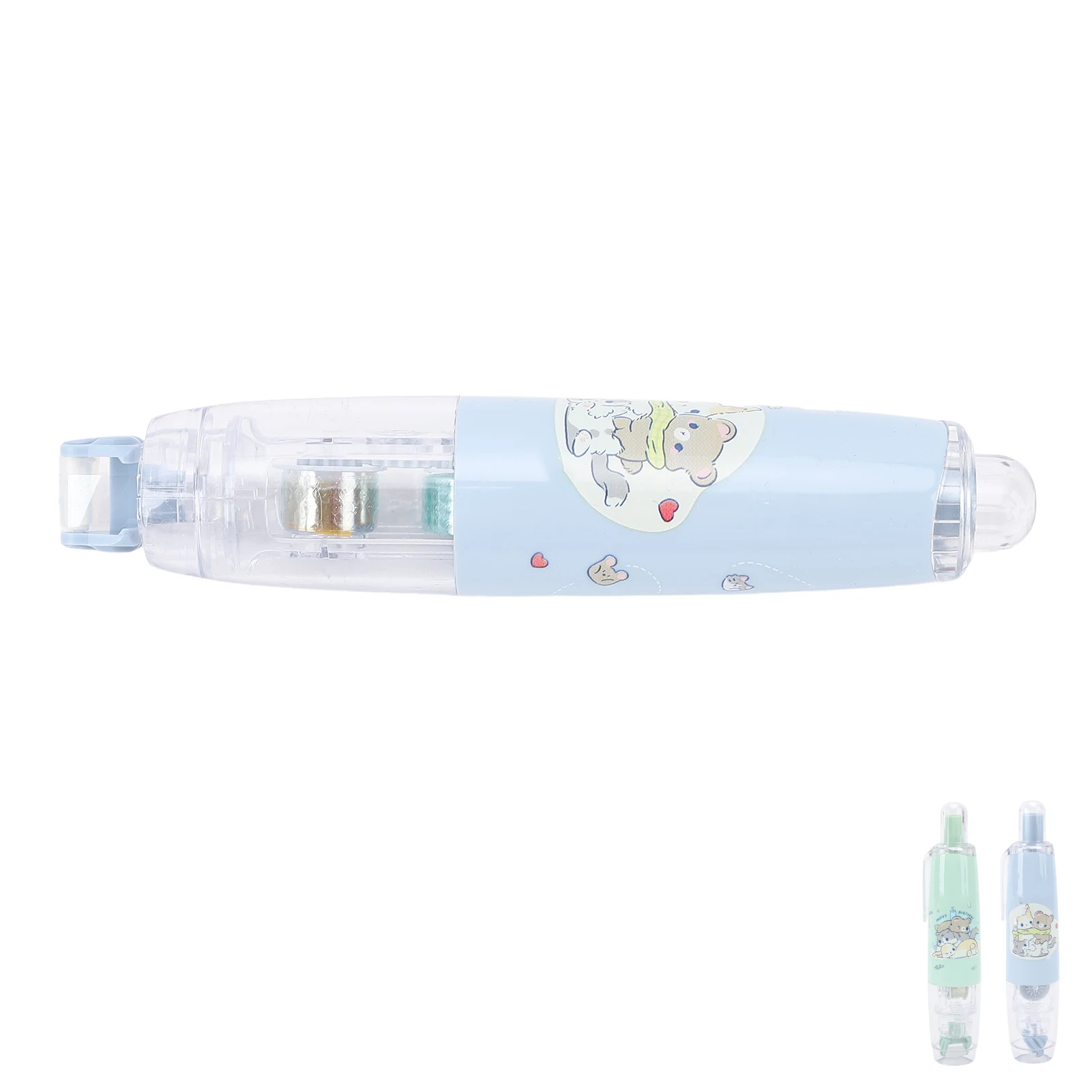 Glue Tape Roller Miniature Shaft Double Sided Tape Roller Push Buttons Design Retractable Interchangeable for Envelope Sealing