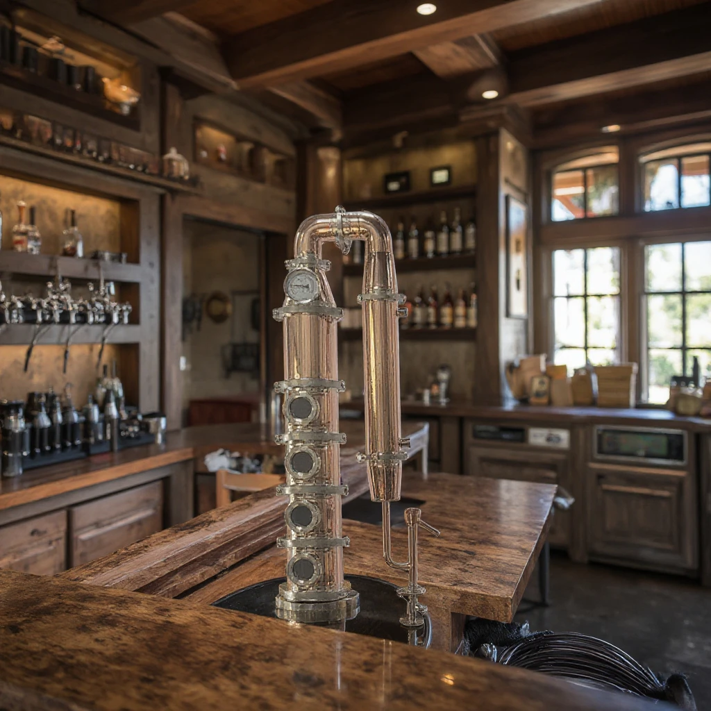 6 Inch Copper/Stainless Steel Distiller Whisky Wine Gin Vodka Brandy Column Alembic Moonshine Home Alcohol Still