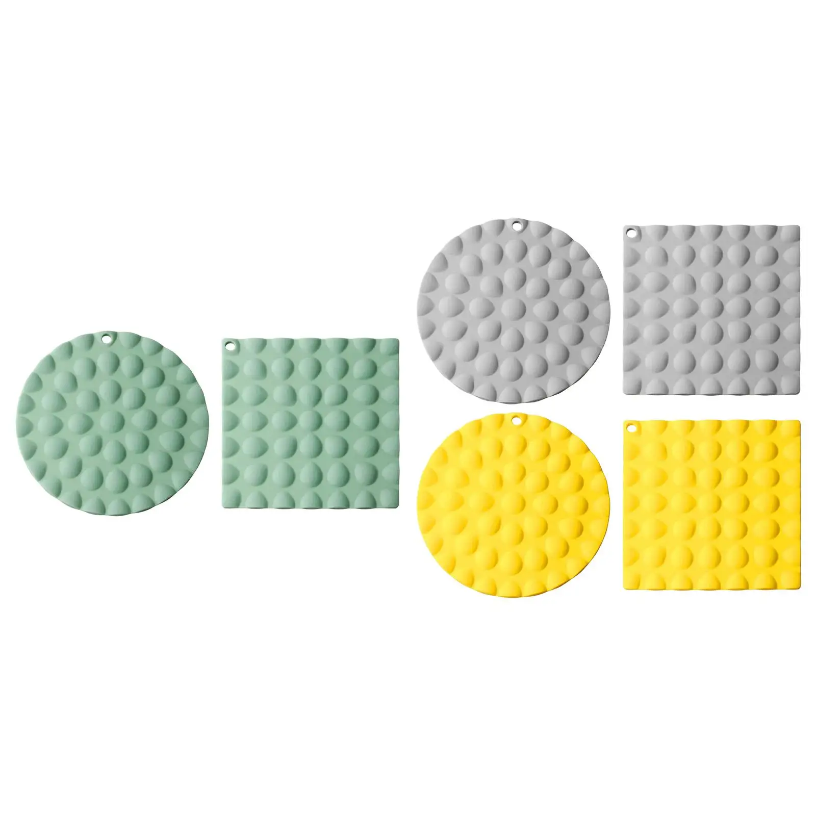 

2x Dining Table Placemat Silicone Hot Dishes Mat for Coffee Table Restaurant