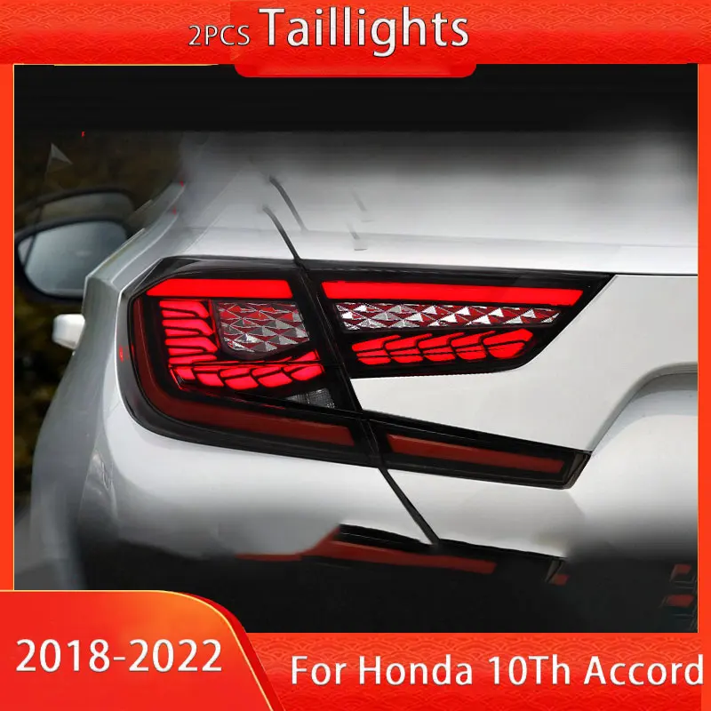 

Задние фары в сборе для Honda Accord 10 поколения 2018 2019 2020 2021 2022 DRL последовательный индикатор задняя фара в сборе